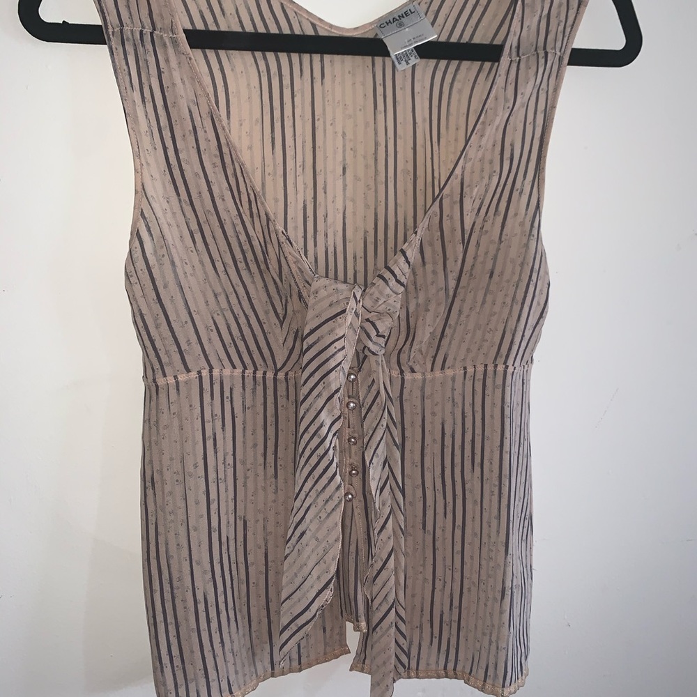 Vintage Silk Chanel Shirt